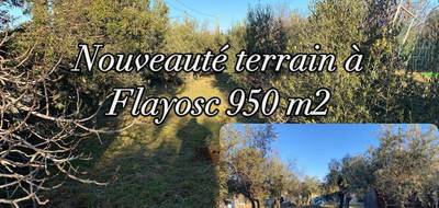 Terrain seul à Flayosc en Var (83) de 950 m² à vendre au prix de 149000€ - 2