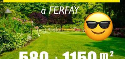 Terrain seul à Ferfay en Pas-de-Calais (62) de 580 m² à vendre au prix de 39900€ - 1