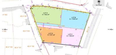 Terrain seul à Ossun en Hautes-Pyrénées (65) de 651 m² à vendre au prix de 58600€ - 2