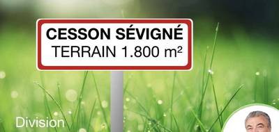 Terrain seul à Cesson-Sévigné en Ille-et-Vilaine (35) de 1838 m² à vendre au prix de 660000€ - 1