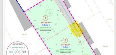 Terrain seul à Angoulins en Charente-Maritime (17) de 373 m² à vendre au prix de 310400€ - 3