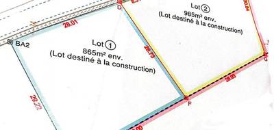 Terrain seul à Mécringes en Marne (51) de 985 m² à vendre au prix de 38500€ - 3