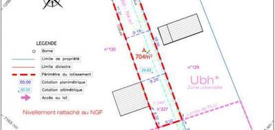 Terrain seul à Sarzeau en Morbihan (56) de 1001 m² à vendre au prix de 155400€ - 3