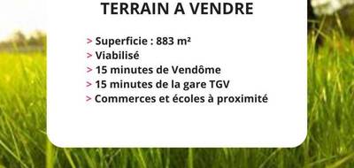 Terrain seul à Épuisay en Loir-et-Cher (41) de 883 m² à vendre au prix de 24075€ - 1