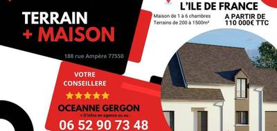 Programme terrain + maison à Meaux en Seine-et-Marne (77) de 368 m² à vendre au prix de 249000€ - 1