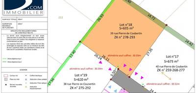 Terrain seul à Saint-Porchaire en Charente-Maritime (17) de 695 m² à vendre au prix de 66000€ - 1