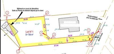 Terrain seul à Mondonville en Haute-Garonne (31) de 758 m² à vendre au prix de 137800€ - 2