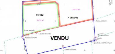 Terrain seul à Montfrin en Gard (30) de 747 m² à vendre au prix de 147000€ - 2