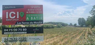 Terrain seul à Puygiron en Drôme (26) de 310 m² à vendre au prix de 73500€ - 1