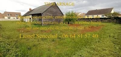 Terrain seul à Arnage en Sarthe (72) de 2029 m² à vendre au prix de 239200€ - 2