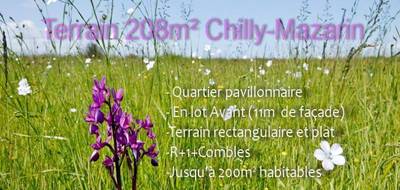 Terrain seul à Chilly-Mazarin en Essonne (91) de 208 m² à vendre au prix de 149000€ - 2