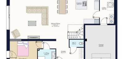 Programme terrain + maison à La Ménitré en Maine-et-Loire (49) de 766 m² à vendre au prix de 373580€ - 4