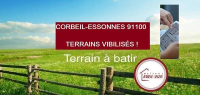 Terrain seul à Corbeil-Essonnes en Essonne (91) de 500 m² à vendre au prix de 165000€