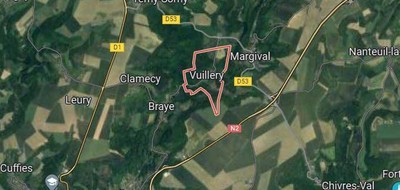 Terrain seul à Vuillery en Aisne (02) de 1458 m² à vendre au prix de 63900€