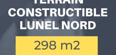 Terrain seul à Lunel en Hérault (34) de 298 m² à vendre au prix de 158000€