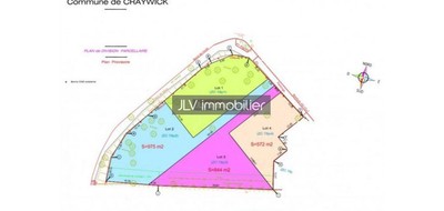 Terrain seul à Craywick en Nord (59) de 975 m² à vendre au prix de 77900€
