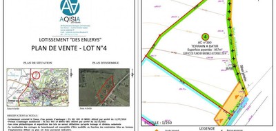 Terrain seul à Semur-en-Auxois en Côte-d'Or (21) de 957 m² à vendre au prix de 45000€