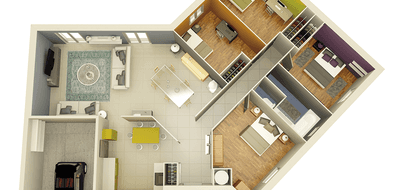 Programme terrain + maison à Chassignieu en Isère (38) de 985 m² à vendre au prix de 277896€ - 3