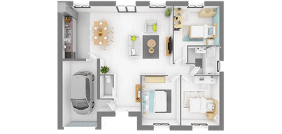 Programme terrain + maison à Herserange en Meurthe-et-Moselle (54) de 87 m² à vendre au prix de 287061€ - 4