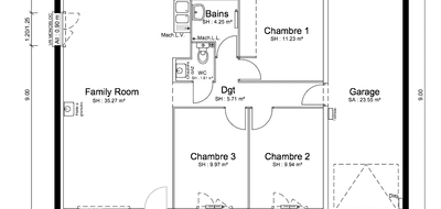 Programme terrain + maison à Valencogne en Isère (38) de 78 m² à vendre au prix de 236000€ - 2