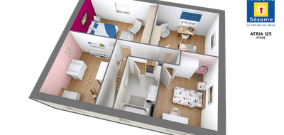 Programme terrain + maison à La Ville-du-Bois en Essonne (91) de 125 m² à vendre au prix de 299005€ - 4