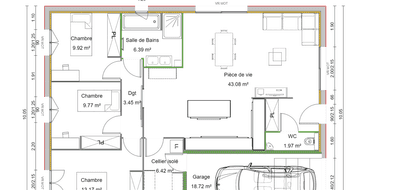 Programme terrain + maison à Péronnas en Ain (01) de 94 m² à vendre au prix de 254000€ - 2