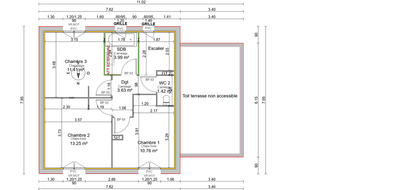 Programme terrain + maison à Dolomieu en Isère (38) de 91 m² à vendre au prix de 260000€ - 3