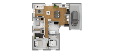 Programme terrain + maison à Luppy en Moselle (57) de 90 m² à vendre au prix de 237110€ - 4