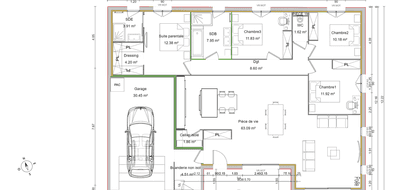 Programme terrain + maison à Marboz en Ain (01) de 110 m² à vendre au prix de 324000€ - 2