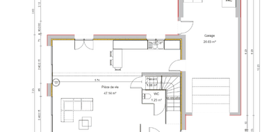 Programme terrain + maison à Saint-André-de-Corcy en Ain (01) de 94 m² à vendre au prix de 324000€ - 4