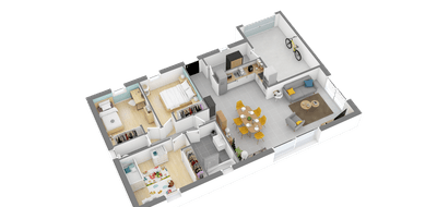 Programme terrain + maison à Erbray en Loire-Atlantique (44) de 950 m² à vendre au prix de 166978€ - 3
