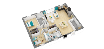 Programme terrain + maison à Miramont-Sensacq en Landes (40) de 908 m² à vendre au prix de 174242€ - 3