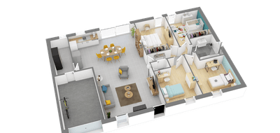 Programme terrain + maison à Saint-Dolay en Morbihan (56) de 900 m² à vendre au prix de 205124€ - 3