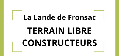 Terrain seul à La Lande-de-Fronsac en Gironde (33) de 600 m² à vendre au prix de 108000€ - 1