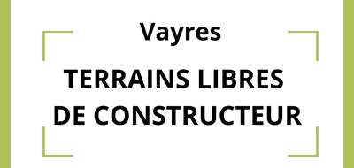 Terrain seul à Vayres en Gironde (33) de 431 m² à vendre au prix de 124000€ - 1
