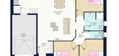 Programme terrain + maison à Baugé-en-Anjou en Maine-et-Loire (49) de 576 m² à vendre au prix de 188057€ - 3