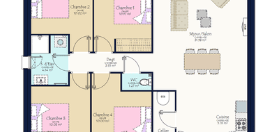 Programme terrain + maison à Les Herbiers en Vendée (85) de 291 m² à vendre au prix de 194750€ - 3