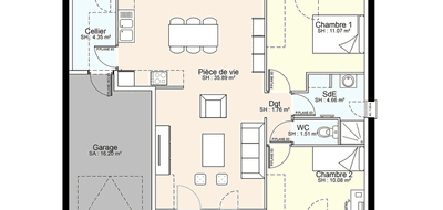 Programme terrain + maison à Le Pin en Deux-Sèvres (79) de 666 m² à vendre au prix de 156004€ - 3