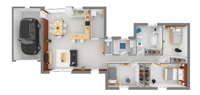 Programme terrain + maison à Pélissanne en Bouches-du-Rhône (13) de 650 m² à vendre au prix de 492740€ - 3