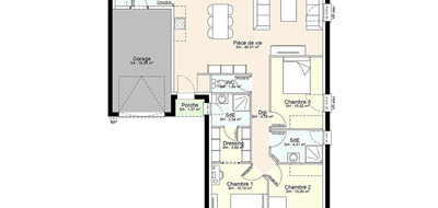 Programme terrain + maison à Saint-Germain-de-Longue-Chaume en Deux-Sèvres (79) de 862 m² à vendre au prix de 177800€ - 3