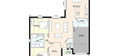 Programme terrain + maison à Yzernay en Maine-et-Loire (49) de 546 m² à vendre au prix de 207492€ - 3