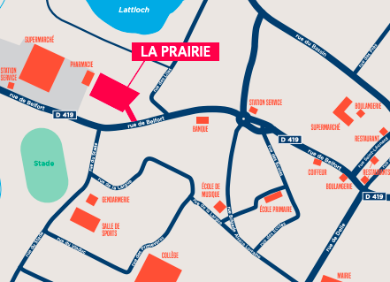 emplacement du lotissement « La Prairie », à Dannemarie (68)